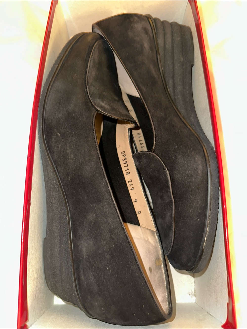 Vintage Ferragamo Suede Loafers 9B
